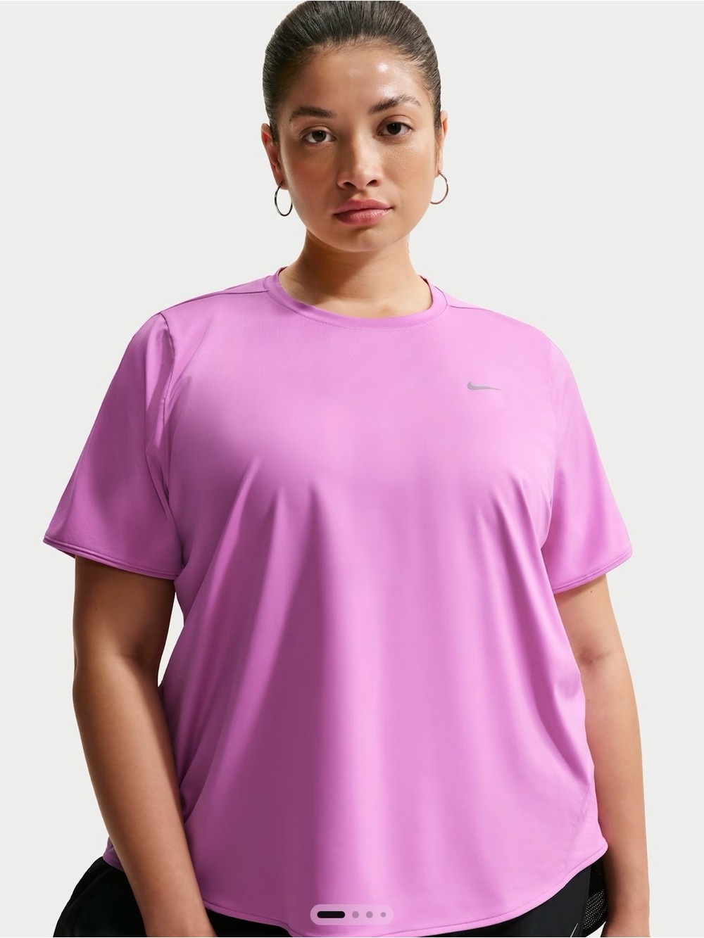 Women’s Nike Swift Dri-FIT Running Top Light Magenta/Pink Reflective | Size: 3X
